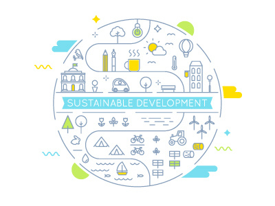 Sustainable Development Illustration