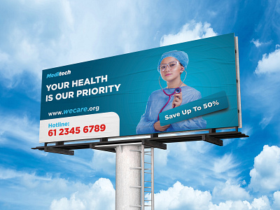 Medical billboard design promotion design