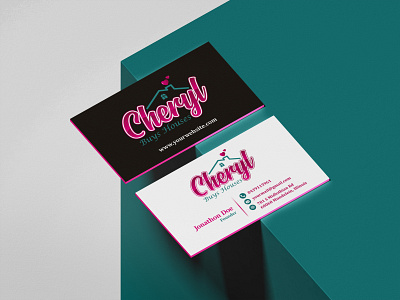 "Cheryl Brand" Business Card design business card design