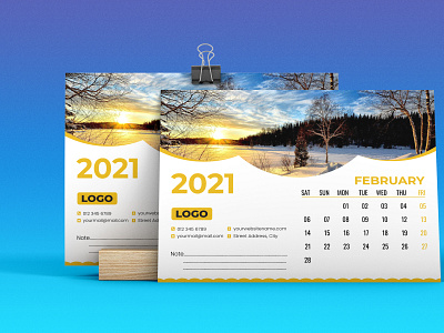 Desk calendar design