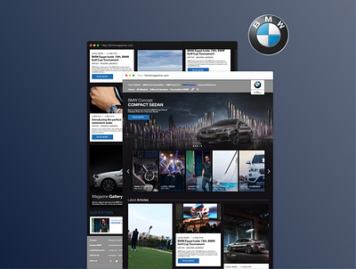 BMW E-Magazine bmw e magazine egypt responsive sketch ui user experience ux website website concept