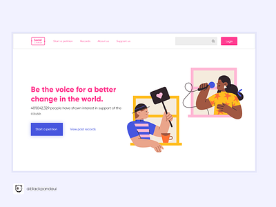 Social Change adobexd app design dribbleshot illustration mpandaarts mpandaphotos ui ux ux design