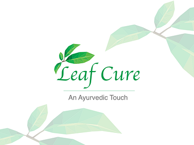 Logo - LeafCure ayurved branding illustrations logo ui ux