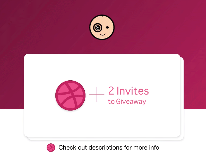 Dribbble Powered Invitation animation ball dribbble dribbbleinvite gif graphics invitation invite invites mail ui ux