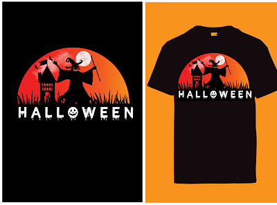 Halloween Tshirt Design halloween illustration tshirt typography