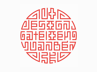 Traditional patterns' Logo font typeface