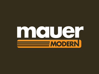 Mauer Dribble 01 logo modern modern logo progress typography