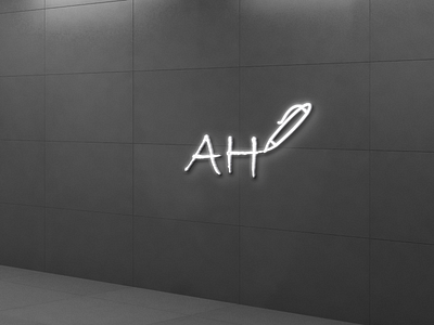 AH Logo branding des graphic design graphics logo photoshop