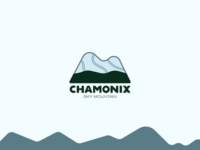 Daily Logo Challenge #8 andorra brand branding chamonix dailylogochallenge design flat icon identity illustration logo minimal mountain sky vector