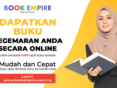 FB Ads Banner - Book Empire Malaysia design graphic design