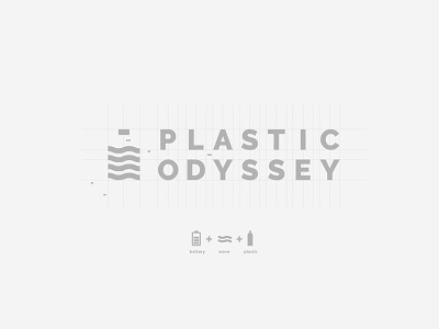 Plastic Odyssey - Logo Design branding concept logo negative space plastic recycle