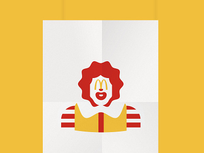 Ronald branding character design design fastfood logo mcdonald negativespace