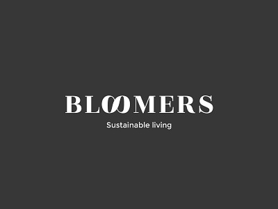 Bloomers - Sustainable Lifestyle & Fashion Blogger brand design elegance identity lifestyle logo sustainable typography