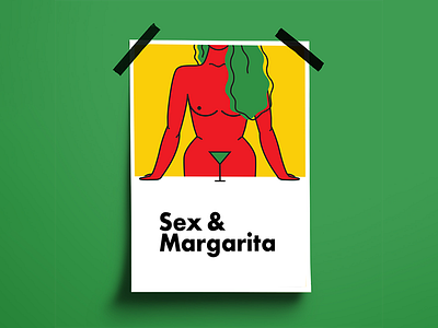 Sex & Margarita design illustration typography vector