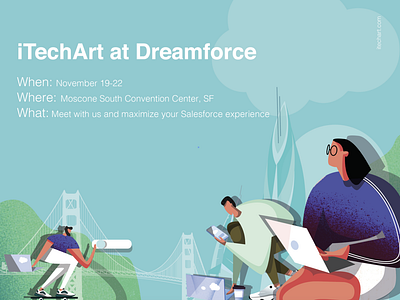 Illustration for iTechArt at Dreamforce