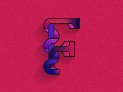 Type of the day: F letter type typography vector vectordrawing