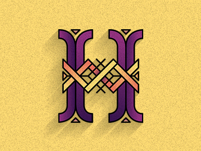 Type of the day: H letter type typography vector vectordrawing