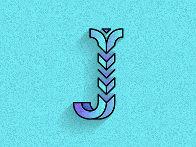 Type of the day: J letter type typography vector vectordrawing