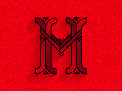 Type of the day: M letter type typography vector vectordrawing