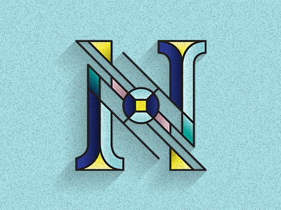 Type of the day: N letter type typography vector vectordrawing