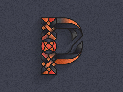 Type of the day: P letter type typography vector vectordrawing