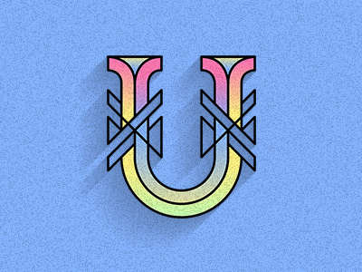Type of the day: U letter type typography vector vectordrawing