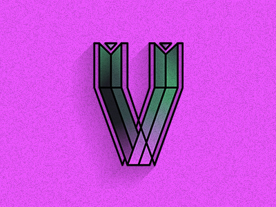 Type of the day: V letter type typography vector vectordrawing