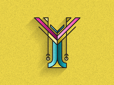 Type of the day: Y letter type typography vector vectordrawing