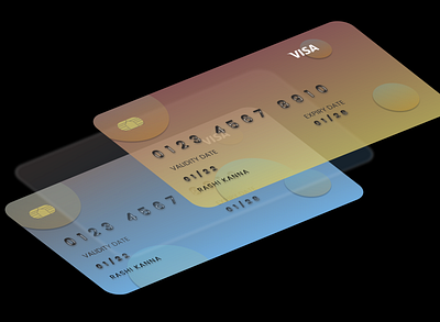 CREDIT CARD graphic design ui