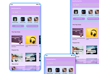 Music app dailyui design figma ui