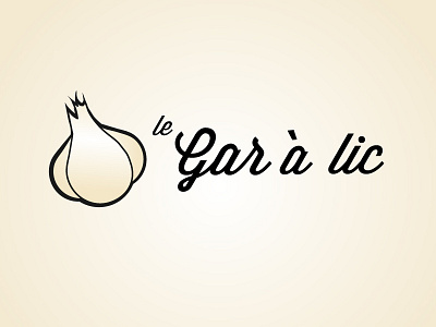 le Gar a lic branding food logo