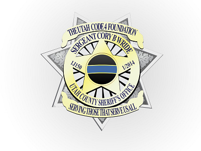 Cory B Wride badge police serve