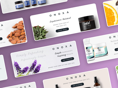 Onoxa Brand Banners design