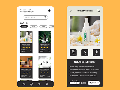 Cosmetic Store App - UI/UX Design app appdesign figma mobileappdesign ui uidesign uiux userexperience userinterface ux uxdesign web webdesign