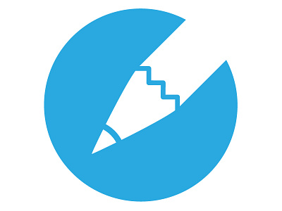 Write blue icon icons prototype simple ux vector web