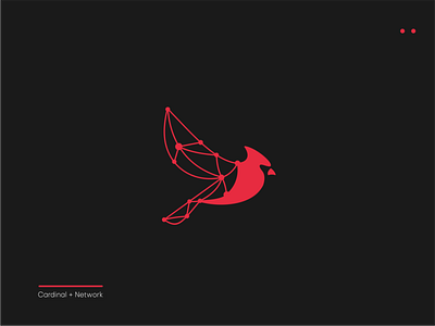 Cardinal bird branding cardinalbird graphic design logo network techlogo technology