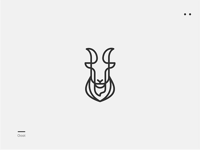 Goat animal branding goat goathead graphic design line logo