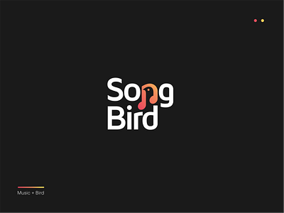 Song Bird bird branding combination graphic design logo negativespace song symbol