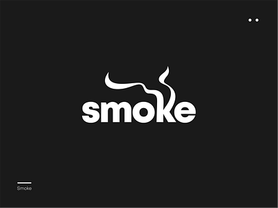 Smoke branding cool graphic design logo sign smoke symbol type