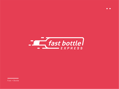 Fast Bottle Express bottle branding fast graphic design logo symbol unique