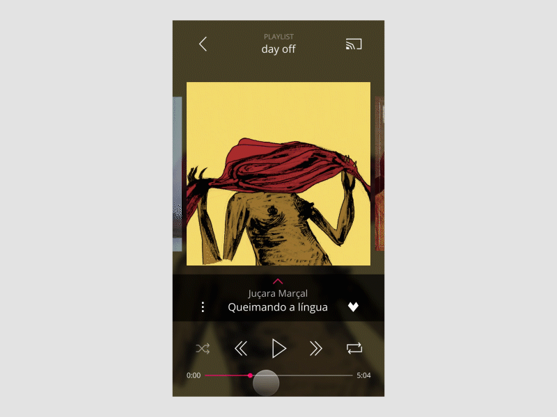 dailyUI #009 and #010 dailyui 009 dailyui 010 gif music player product design protopie prototype social share