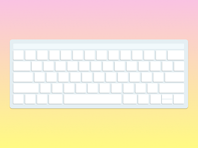 Minimalist keyboard for Medium article