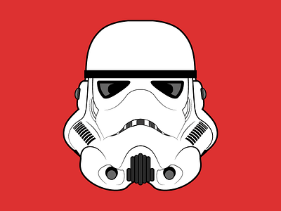 Still searching for droids classic helmet illustration illustrator red star wars starwars storm trooper stormtrooper trooper vector