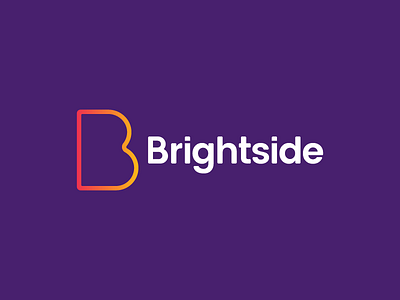 Brightside of the Logo b brand brightside gradient housing identity logo purple rebrand symbol wordmark
