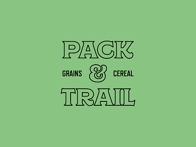 Pack & Trail brand branding design food identity illustrator logo pack trail typography vector
