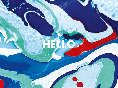 Hello Dribble design graphic hello ink marble paint photography texture