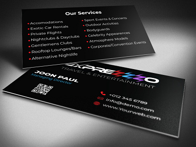 Business Card black business card business card simple business card