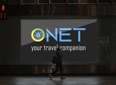 ONET Travel Logo Design Concept branding coloring logo graphic design logo minimalist logo minimalist travel logo onet logo onet smart logo onet smart sim onet travel logo simple travel logo smart sim smart sim card smart simcard logo travel logo trendy logo