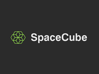 SpaceCube Logotype artist computer cube designer escher flower search software space star expend tools