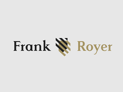 Frank&Royer Logotype arms coat crest gold law lawyer letter premium protection